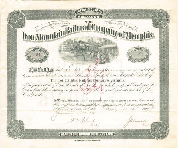 Iron Mountain Railroad Co. of Memphis
